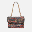 Kurt Geiger London Women's Tweed Large Kensington Bag - Red Comb