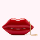 Lulu Guinness Women's Medium Lips Clutch Bag - Classic Red
