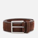 Anderson's Men's Matt Silver Suede Belt - Brown