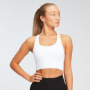 Brassière de sport à dos croisé sans coutures MP Shape Seamless Ultra pour femmes – Blanc - XS