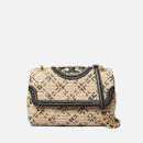 Tory Burch Women's Fleming Soft Straw Small Convertible Shoulder Bag - Natural/Black
