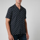 Ted Baker Men's Hedstan Revere Collar Shirt - Navy