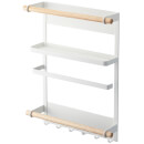 Yamazaki Tosca Magnet Refrigerator Side Rack - White