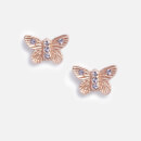 Olivia Burton Women's Bejewelled 3D Butterfly Stud Earrings - Rose Gold & Blue Crystal