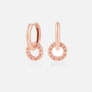 Olivia Burton Women's Interlink Huggies - Rose Gold