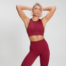 MP Women's Raw Training Ribbed Seamless Sports Bra - Plum