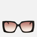 Le Specs Women's Discomania Square Frame Sunglasses - Black/Gold