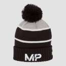 MP Bobble Knitted Bobble Hat - Black/White