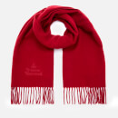 Vivienne Westwood Women's Embroidered Wool Scarf - Red