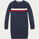 Tommy Hilfiger Girls' Ruffle Rib Sweatshirt Dress - Twilight Navy