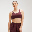 MP Women's Essentials Training Control Sports Bra - Washed Oxblood - XXS