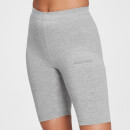 MP Women's Tonal Graphic Cycling Shorts - Grey Marl
