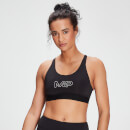 MP Women's Branded Training Sports Bra - Black - XXS