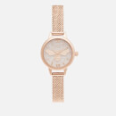 Olivia Burton Women's Glitter Dial Lucky Bee Mini Dial Watch - Rose Gold