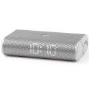 Lexon Miami Time FM Radio Alarm Clock - White Marble