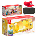 Nintendo Switch Lite (Yellow) Mario Kart Live: Home Circuit - Mario Set Pack