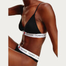 Tommy Hilfiger Women's Padded Triangle Bra - Black