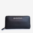 Valentino by Mario Valentino Women's Divina Large Zip Around Wallet - Black