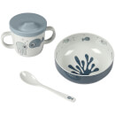 Done by Deer First Meal Set - Sea Friends - Blue