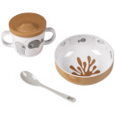 Done by Deer First Meal Set - Sea Friends - Mustard/Grey