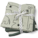 Done by Deer Muslin Cloth - 3 Pack - Green