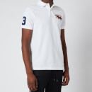 Polo Ralph Lauren Men's Custom Slim Triple Pony Polo Shirt - White