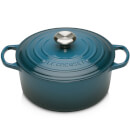 Le Creuset Signature Cast Iron Round Casserole Dish - 28cm - Deep Teal