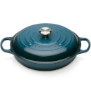 Le Creuset Signature Cast Iron Shallow Casserole Dish - 30cm - Deep Teal