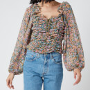 Free People Women's Mabel Printed Blouse - Garden Combo