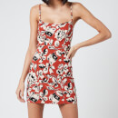 Free People Women's Bring It Back Printed Dress - Rust Combo