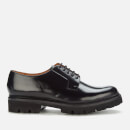 Grenson Men's Melvin Hi Shine Leather Derby Shoes - Black