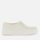 Clarks Original Women's Wallabee Cup Nubuck Shoes - White