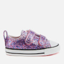 Converse Toddlers' Chuck Taylor All Star Glitter Ox Velcro Trainers - Bold Pink