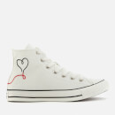 Converse Chuck Taylor All Star Love Thread Hi-Top Trainers - Vintage White