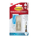Command Bath Medium Modern Reflections Satin Nickel Metal Hook