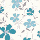 Superfresco Easy Paste the Wall Rapture Teal & Silver Wallpaper