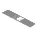 Maia Cappuccino Kitchen Sink Worktop - Universal Bowl - 180 x 60 x 4.2cm