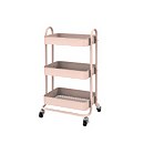 3 Tier Storage Trolley - Blush