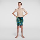 Boy's Printed 15" Watershort Black