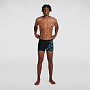 Herren Allover V-Cut Aquashorts in Schwarz