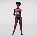 Maillot de bain avec manches longues Placement Long Sleeve Wrap Back Top