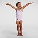 Infant Girl's Koko Koala Allover Thinstrap Swimsuit Purple