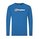 Men's Berghaus Large Logo Long Sleeve T-Shirt - Blue