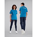 Unisex Heritage Front & Back Logo Tee - Blue