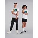Unisex Triptic Mera Peak Short Sleeve Tee - White