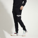 Men's Leg Stripe Joggers Regular Fit - Black/White
