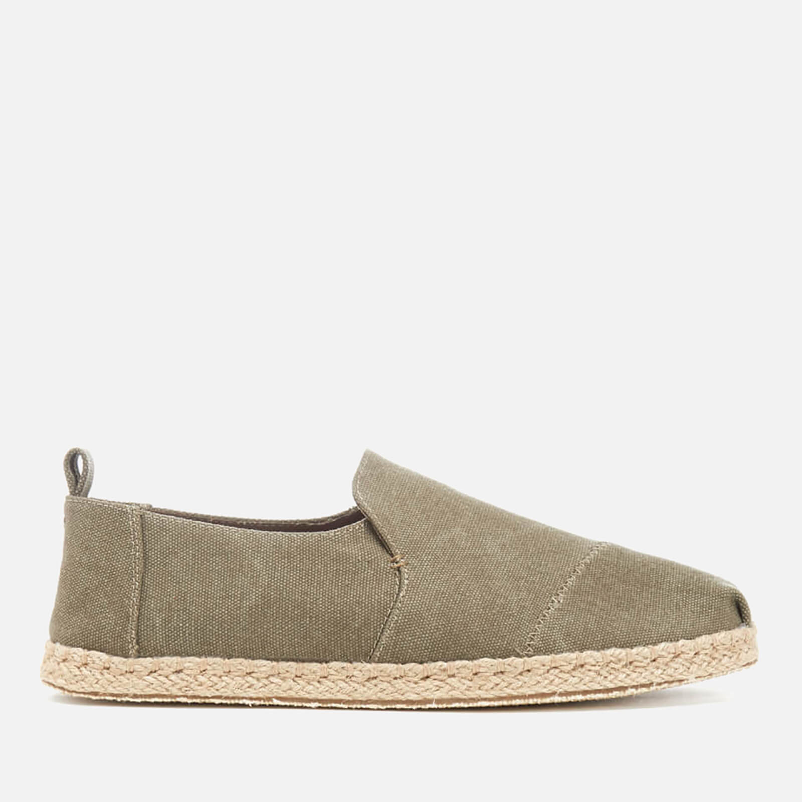 olive washed canvas men's deconstructed alpargatas
