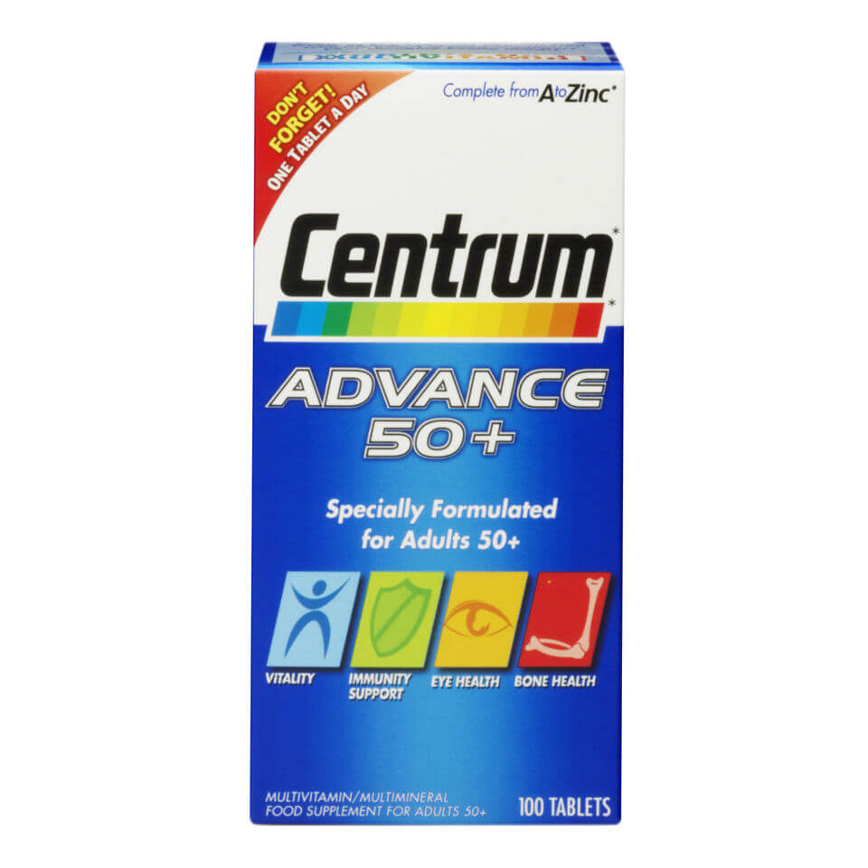 centrum advance 50 plus multivitamin tablets 100 tablets