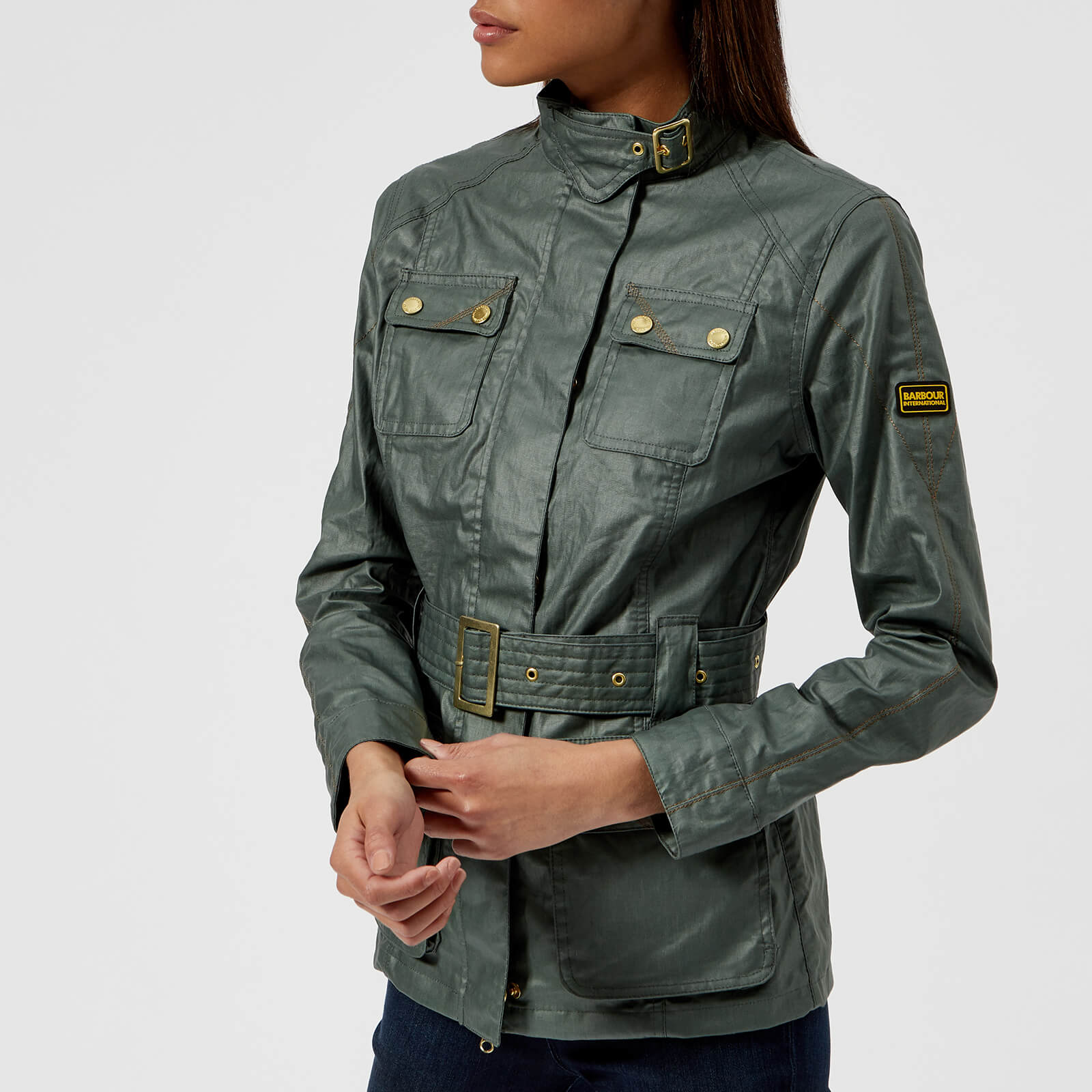 barbour bearings belted jacket