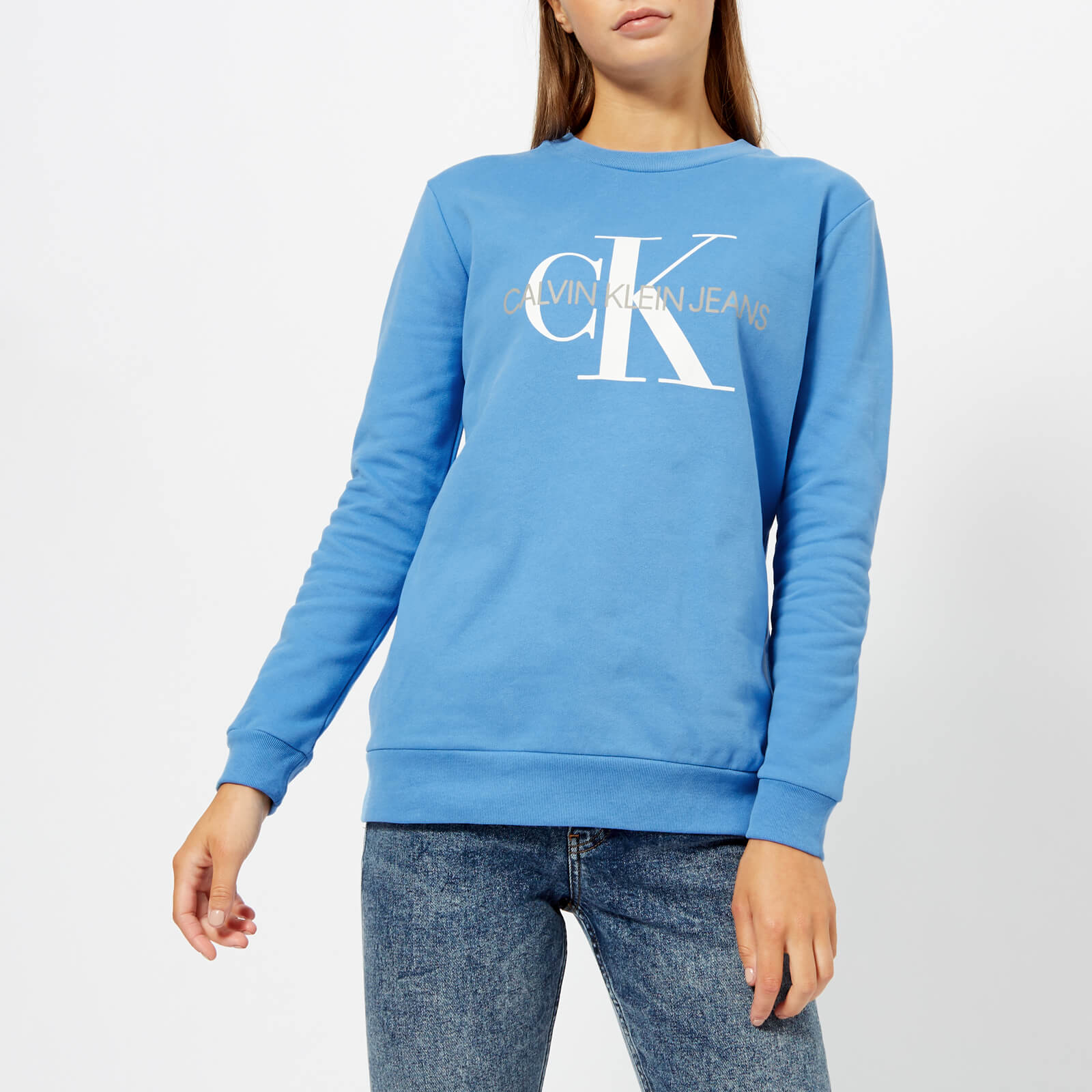 calvin klein sweatshirt blue